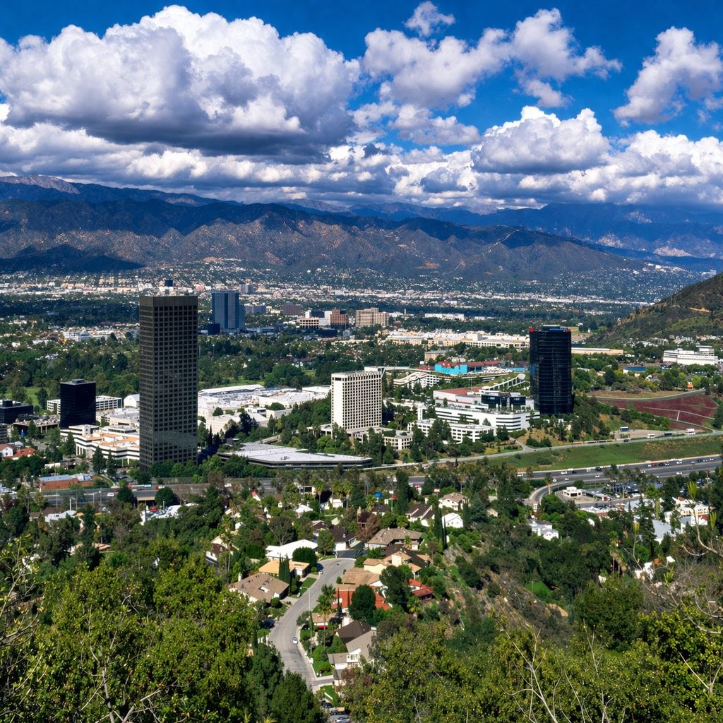 Burbank cityscape